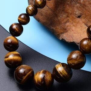 Genuine South African Tiger's Eye Beads Necklace